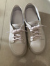 啄木鳥(niǎo)女鞋2026新款秋季小白鞋女真皮兩穿平底單鞋防滑牛筋底媽媽休 米色 37 曬單實(shí)拍圖