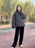 離境天輕薄羽絨服女套頭新款羽絨服女冬季短款套頭上衣糖果色防寒保暖 黑色 均碼 90-160斤 曬單實(shí)拍圖