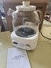 九陽(yáng)（Joyoung）凈萃全玻璃0膠水養生壺  辦公室多功能煮茶器花茶壺 燒水壺恒溫電熱水壺 24h預約保溫 1L WY107 曬單實(shí)拍圖