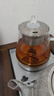 豐谷全自動(dòng)上水電熱水壺 茶臺燒水壺 家用辦公嵌入式茶桌茶幾一體機茶具電茶爐套裝 1L （37*20cm）底部雙加水拉絲銀-蒸茶款 曬單實(shí)拍圖