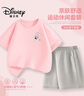 迪士尼兒童運動(dòng)套裝2025夏季新款透氣女童速干短袖t恤休閑百搭男童短褲 曬單實(shí)拍圖