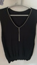 顏域時(shí)尚百搭背心針織衫女裝2024春季簡(jiǎn)約打底衫內搭上衣 黑色 M/38 曬單實(shí)拍圖