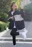 棉致撞色沖鋒衣外套女短款2025年春季新款小個(gè)子韓版百搭休閑運動(dòng)上衣 黑色 春秋-精品雙層 S 建議75-90斤 曬單實(shí)拍圖