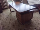果真現代中式實(shí)木書(shū)桌家用簡(jiǎn)約電腦桌烏金木桌子辦公桌學(xué)習桌 書(shū)桌【定制勿拍】 曬單實(shí)拍圖