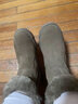 品牌斷碼真皮軟底雪地靴女防滑加絨加厚保暖棉短靴女冬季棉鞋 棕色厚絨 37 曬單實(shí)拍圖
