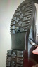 紅蜻蜓高幫7孔馬丁靴女靴子厚底增高加絨保暖棉靴女牛皮靴女 WTC434331C 曬單實(shí)拍圖