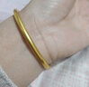 胖東來(lái)同款金包銀金鐲子手鐲古法傳承黃金手鐲999實(shí)心鐲子不掉色2 4豪米(內徑58)20克金包銀含金0.2 曬單實(shí)拍圖