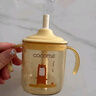 可可萌（COCOME）直飲杯PPSU牛奶杯刻度兒童吸管水杯護齒耐咬硬管 蘑菇力300ML 曬單實(shí)拍圖