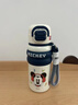 迪士尼（Disney）2025新款兒童保溫杯男孩上學(xué)專(zhuān)用壺小學(xué)生女食品級雙飲水杯 2米奇【一蓋雙飲+316不銹 580ml 曬單實(shí)拍圖