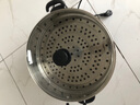 揚子電炒鍋不粘鍋一體插電多功能鐵鍋蜂窩鑄鐵蒸炒煎炸家用電炒菜鍋爆炒一體式電熱鍋加深大功率2100W 內徑38cm單蒸籠＋蜂窩定時(shí)款【適用7-10人】 曬單實(shí)拍圖