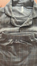 紅豆居家男士精梳純棉情侶睡衣男格紋長(cháng)袖女士家居服 藍色 2XL 曬單實(shí)拍圖