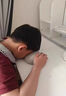 DEATKN德國小學(xué)生午睡小枕頭兒童教室桌上睡覺(jué)午休便攜小號趴睡枕趴趴枕 冰絲親膚涼感-記憶柔軟棉-淺綠色 枕套 午睡神器拒絕手麻小巧收納 曬單實(shí)拍圖