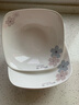 歡晉四方盤子家用陶瓷碟子餐具菜盤加厚防燙果盤湯盤飯盤涼菜盤沙拉盤 水木清華) 8英寸四角盤【6個】 曬單實拍圖