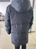 李寧（LI-NING）羽絨服男中長(cháng)款冬季新品連帽防風(fēng)加厚運動(dòng)服鴨絨保暖寬松休閑外套 標準黑 XL 曬單實(shí)拍圖