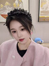 歐陽(yáng)先生蝴蝶結星點(diǎn)發(fā)箍女蕾絲水鉆2025年新款輕奢寬邊高顱頂壓發(fā)寬頭箍 一個(gè)裝  A25-105 曬單實(shí)拍圖