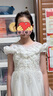 安妮優(yōu)兒兒童禮服輕奢高端女童主持人生日公主裙花童鋼琴演出服 白色  170 曬單實(shí)拍圖