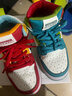 奇諾鼠【官方正品】鴛鴦豆學(xué)步鞋春秋親子鞋兒童板鞋男女童中大童寶寶鞋 紅藍鴛鴦豆(高幫單里) 29 碼(適合腳長(cháng)17.5-18.0cm) 曬單實(shí)拍圖