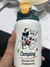 迪士尼（DISNEY）兒童保溫杯帶吸管直飲316不銹鋼男小學(xué)生寶寶專(zhuān)用喝水杯子雙蓋壺 曬單實(shí)拍圖