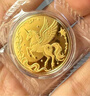 天寶龍鳳黃金金條Au9999投資金生日快樂(lè )條金幣金豆節日禮物儲值收藏積存金 飛馬金幣10g 曬單實(shí)拍圖