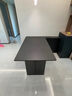 梵之島德利豐巖板餐桌純黑亞克力懸浮長(cháng)方形現代小戶(hù)型餐廳家用島臺飯桌 黑色 單桌 非下掛（依諾巖板） 1.3米 130*80*75 曬單實(shí)拍圖