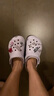 卡駱馳（CROCS）白鹿同款經(jīng)典洞洞鞋百搭舒適輕便沙灘鞋包頭鞋|10001 霜紫色-5BO 37 /38(230mm) 曬單實(shí)拍圖