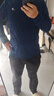 特步（XTEP） 男子半拉鏈長(cháng)袖t恤舒適休閑訓練跑步服內搭速干衣透氣上衣 靛海藍0169-吸濕速干（男） 2XL 曬單實(shí)拍圖