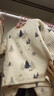 童泰（TONGTAI）嬰兒內衣套裝秋冬寶寶肩開(kāi)高腰兒童衣服TS43J198-DS藍色90cm 曬單實(shí)拍圖