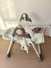 哈卡達（HAGADAY）寶寶餐椅嬰兒學(xué)坐家用哄睡神器兒童餐桌椅搖椅二合一 【智能哄睡】布萊墾棕Pro+睡墊 曬單實(shí)拍圖