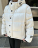 高梵【楊冪同款】黑金5.0先鋒鵝絨服2025年冬新款羽絨服女款短款外套 鉑金7號 M 115-130斤 飛天鵝絨190g 曬單實(shí)拍圖