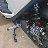 摩小鴉適用極核新款電動(dòng)車(chē)AE5i AE5i Pro 折疊腳踏改裝腳踏后座改裝配件 平叉位置安裝-黑色 曬單實(shí)拍圖