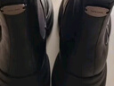 他她TATA靴子女2025秋冬牛皮時(shí)裝靴厚底切爾西靴 黑色（絨里） 36 曬單實(shí)拍圖