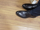 柒牌皮鞋男士商務(wù)正裝真皮男鞋春季新款西裝伴郎英倫風(fēng)德比鞋 黑色 43 (265mm) 曬單實(shí)拍圖