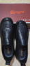 強人商務(wù)休閑男鞋頭層牛皮加大碼寬頭皮鞋不易擠腳 JDA87580 黑 46碼 曬單實(shí)拍圖