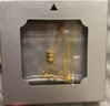 周大福小蠻腰吊圓筒黃金項鏈(工費360)45cm約4.45g EOF90 曬單實(shí)拍圖