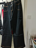 韓都衣舍【復古摩登超模褲】分割前袋直筒闊腿褲女2025春秋顯瘦遮胯牛仔褲 曬單實(shí)拍圖