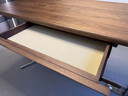 致家家居 | 可奈升降桌 | 實(shí)木電動(dòng)升降書(shū)桌雙電機升降辦公桌原創(chuàng  )設計 黑胡桃 1.6m（現貨） 曬單實(shí)拍圖