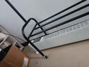 OUOETY踢腳線(xiàn)取暖器專(zhuān)用晾衣架踢腳線(xiàn)取暖器烘衣架干衣取暖器暖風(fēng)機地腳 長(cháng)100黑色帶置物架高160耐高溫 曬單實(shí)拍圖