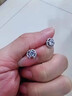 百年老鳯祥999純銀耳釘女耳環(huán)女四葉草新款養(yǎng)耳洞秋冬輕奢耳飾 【50分莫桑石】【玫瑰禮盒】璀璨四葉草耳釘 送GR 曬單實拍圖