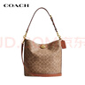 蔻馳（COACH）【品牌直供】禮物女士WILLOW中號單肩水桶包棕黃色CW882B4XHG 曬單實(shí)拍圖