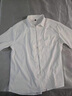 名創(chuàng  )優(yōu)品短袖襯衫男夏季牛津紡寬松襯衣男士衣服休閑翻領(lǐng)半袖Z 白色  M 曬單實(shí)拍圖