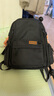 米諾婭書(shū)包男大容量初中生高中學(xué)生高品質(zhì)純色雙肩包大學(xué)生休閑電腦背包 黑色 曬單實(shí)拍圖