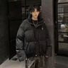 軒森圖（XUANSENTU）美式黑色羽絨棉服男款冬季加厚滿(mǎn)天星外套歐美高街情侶面包服棉襖 MY05黑色 XL 曬單實(shí)拍圖