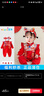 優(yōu)奇嬰兒衣服秋季連體衣女寶寶滿(mǎn)月服春秋款蛇年哈衣百天周歲禮服秋裝 曬單實(shí)拍圖