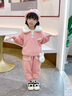 G.DUCKKIDS童裝女童套裝秋冬加絨加厚兒童服裝女孩冬裝兩件套卡通寶寶衣服 酒紅色 100 建議身高90-100cm3-4歲 曬單實(shí)拍圖