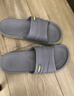 酷趣（Coqui）拖鞋男情侶家居輕便軟彈舒適浴室涼拖鞋男款隕石灰40-41CQ7922 曬單實(shí)拍圖