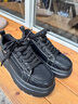 奧康工裝風(fēng)板鞋男2026春季新款增高厚底大頭鞋復古男士皮面休閑運動(dòng)鞋 栗子褐 【運動(dòng)鞋碼】 41 曬單實(shí)拍圖