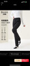 百斯盾一體絨休閑褲女2025秋冬新款高彈保暖不臃腫加厚御寒修身小直筒褲 深黑色-SE5H0078901 32 2.5尺/170/82B) 曬單實(shí)拍圖