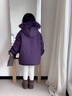 G.duck女童派克服棉服外套秋冬2026新款兒童洋氣冬季女寶寶加絨加厚冬裝 紫色加絨 140 適合身高130-140cm年齡9- 10歲c 曬單實(shí)拍圖