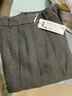 森馬（Semir）森馬半身裙女仿毛呢裙子24冬新款A(yù)字百褶裙遮胯顯瘦109724120001 曬單實(shí)拍圖