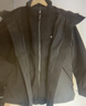 鴨鴨王一博同款冰殼沖鋒衣羽絨服男冬季新款三合一戶(hù)外三防情侶女外套 青光黑色 M /170 曬單實(shí)拍圖